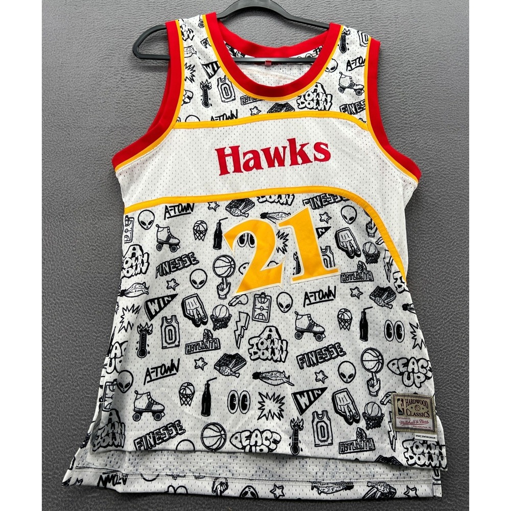 Mitchell & Ness Atlanta Hawks Dominique Wilkins 21 Doodle Swingman Jersey 2X